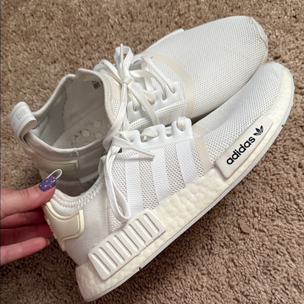 adidas White Sneaker with Off-White Accents - Picture 3 of 9